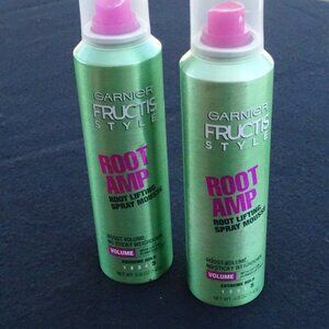 GARNIER FRUCTIS ROOT AMP ROOT LIFTING SPRAY MOUSSE #5 EXTREME HOLD 5oz.X2 CANS